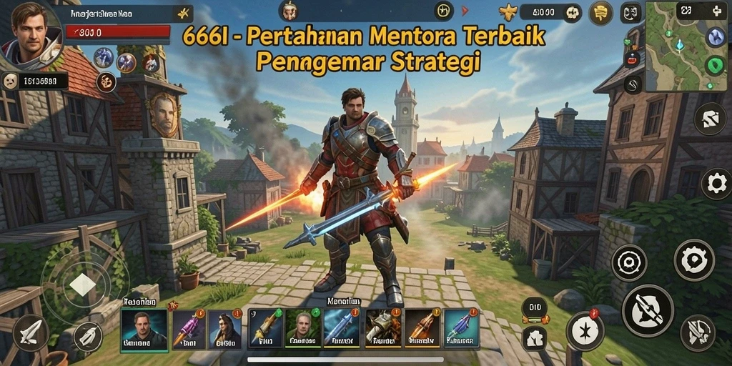Gameplay menarik 666I dalam mode Tower Defense yang seru.