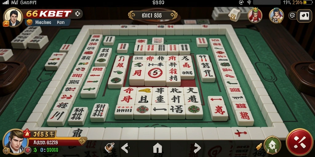 Screenshot gameplay Mahjong yang menarik di 66KBET.