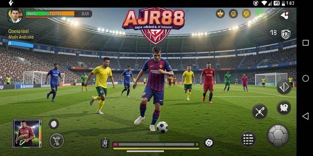 Gameplay mendebarkan di lapangan sepak bola AJR88.