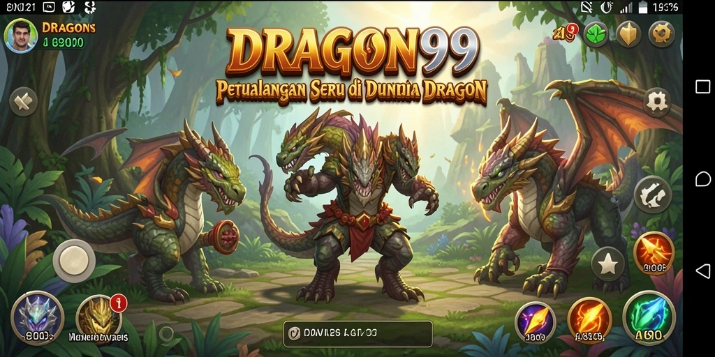 Screenshot gameplay DRAGON99 menampilkan aksi seru dalam petualangan Casual.