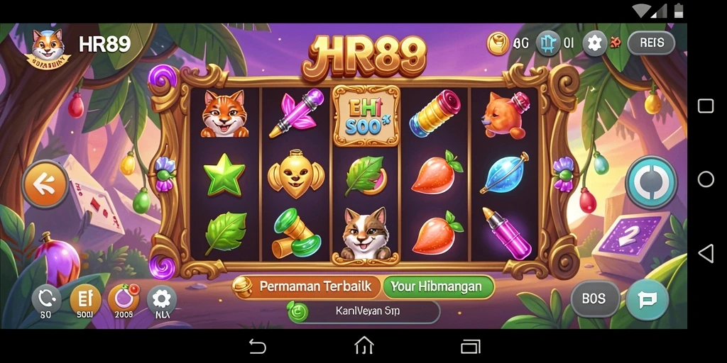 Screenshot gameplay menampilkan slot dengan tema yang memukau.