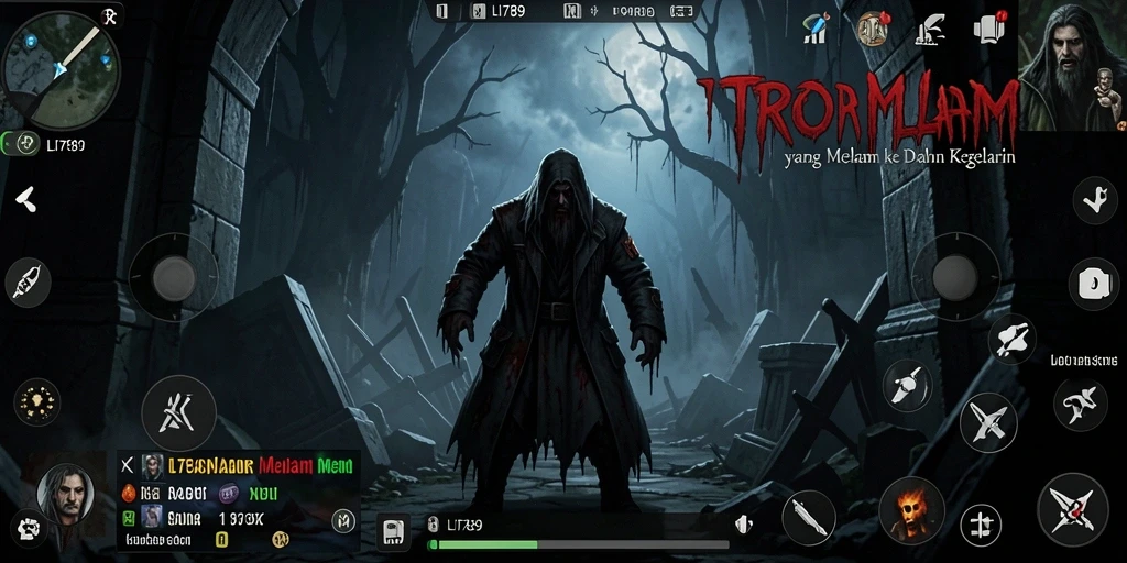 Tangkapan layar menampilkan suasana mencekam dalam gameplay LI789.