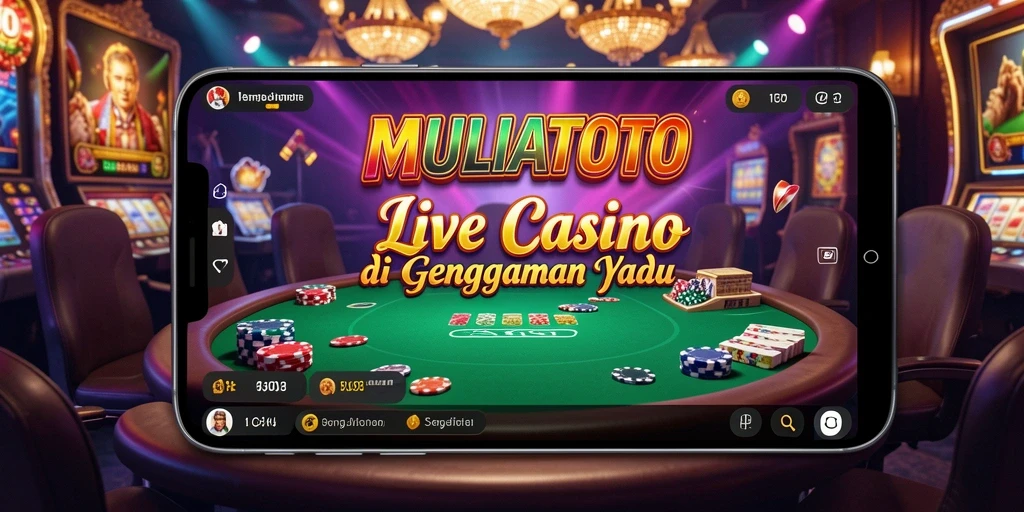 Tampilan gameplay Live Casino yang mendebarkan di MULIATOTO.