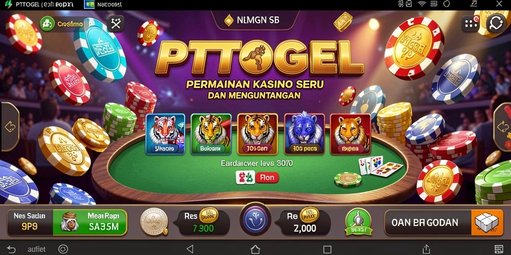 Screenshot gameplay PTTOGEL menampilkan pengalaman Kasino yang seru.