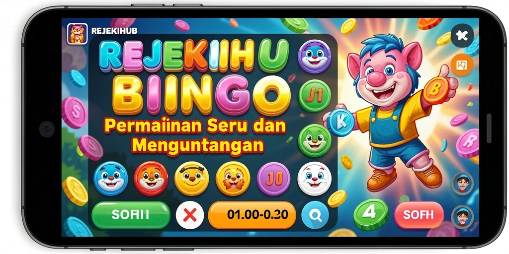 Tampilan gameplay seru dalam REJEKIHUB dengan suasana Bingo yang menggembirakan.