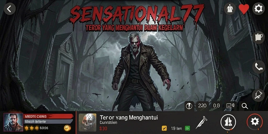 Tampilan menegangkan dalam gameplay SENSATIONAL77 yang menakutkan.