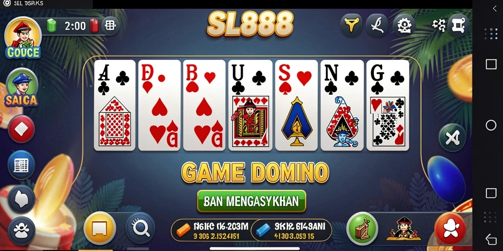 Screenshot gameplay Domino yang menarik di SL888.