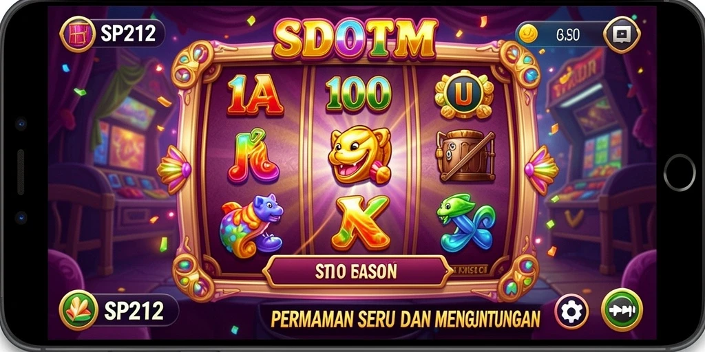 Screenshot gameplay SP212 dengan tampilan penuh warna dan menarik.