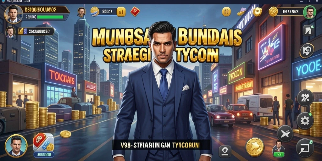 Tampilan menarik dari gameplay Tycoon V98 yang penuh strategi.