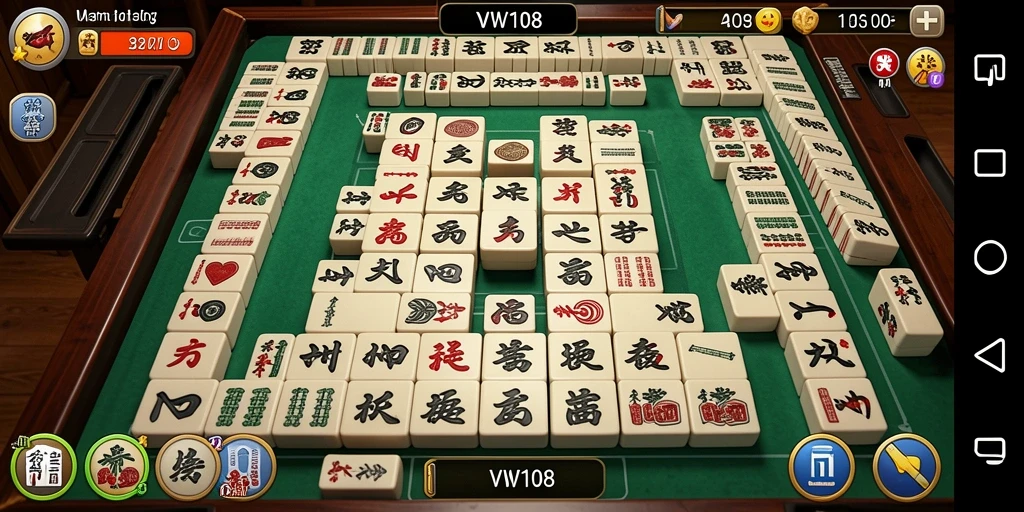 Tampilan gameplay menarik dari game Mahjong VW108
